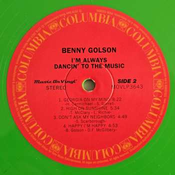 LP Benny Golson: I'm Always Dancin' To The Music CLR | LTD 637608