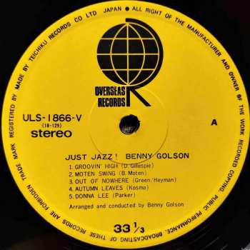 LP Benny Golson: Just Jazz! CLR 633240