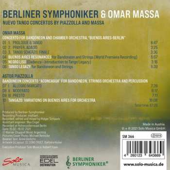 CD Berliner Symphoniker: Nuevo Tango Concerto By Piazzolla And Massa 572344