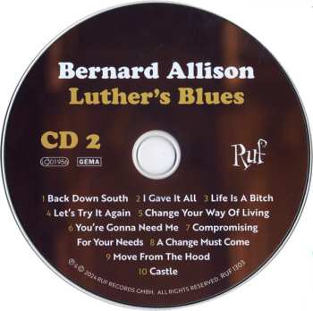 2CD Bernard Allison: Luther's Blues 580460