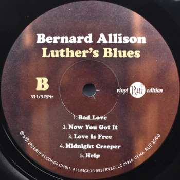 2LP Bernard Allison: Luther's Blues 567181