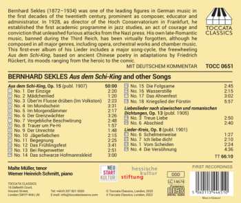 CD Bernhard Sekles: Lieder 576532