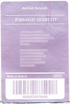 CD Bersarin Quartett: III 550045