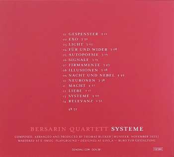 CD Bersarin Quartett: Systeme 581076