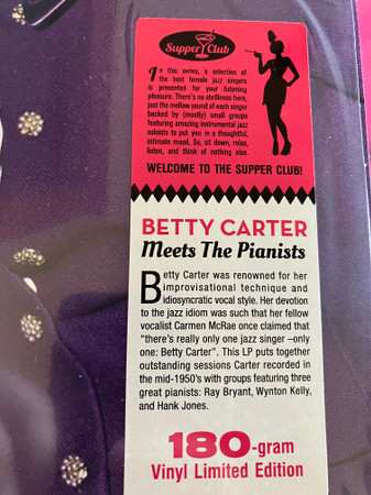 LP Betty Carter: Meets The Pianists LTD | NUM 568258