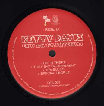 LP Betty Davis: They Say I'm Different 297738