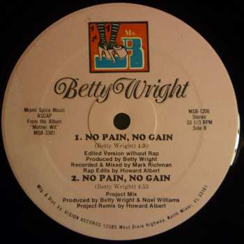 LP Betty Wright: No Pain, No Gain 629993