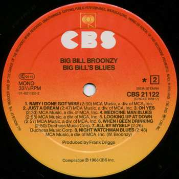 LP Big Bill Broonzy: Big Bill's Blues 584879