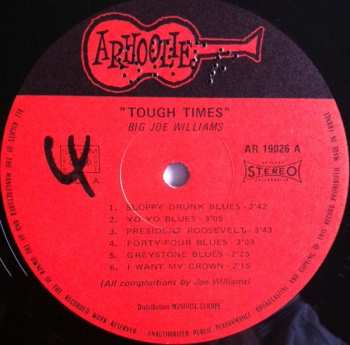 LP Big Joe Williams: Tough Times 557982