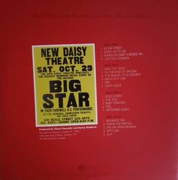 2LP Big Star: Live In Memphis CLR 598029