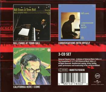 3CD Bill Evans: 3 Essential Albums 649287