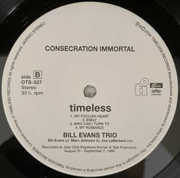 LP Bill Evans: Consecration Immortal LTD 578184