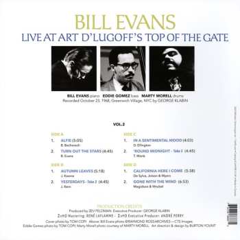 2LP Bill Evans: Live At Art D'Lugoff's Top Of The Gate Vol. 2 DLX 622370