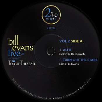 2LP Bill Evans: Live At Art D'Lugoff's Top Of The Gate Vol. 2 DLX 622370