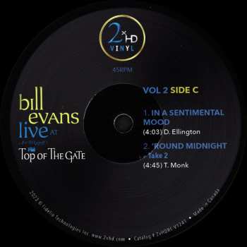 2LP Bill Evans: Live At Art D'Lugoff's Top Of The Gate Vol. 2 DLX 622370