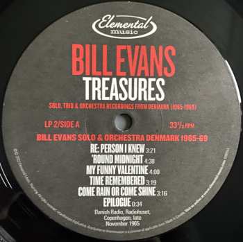 3LP Bill Evans: Treasures (Solo, Trio & Orchestra Recordings From Denmark (1965-1969)) LTD | NUM 553228