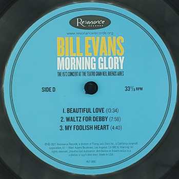 2LP The Bill Evans Trio: Morning Glory: The 1973 Concert At The Teatro Gran Rex, Buenos Aires DLX | LTD | NUM 630576