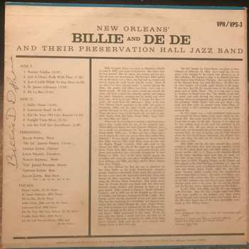 LP Preservation Hall Jazz Band: New Orleans' Billie & De De And Their Preservation Hall Jazz Band 609795