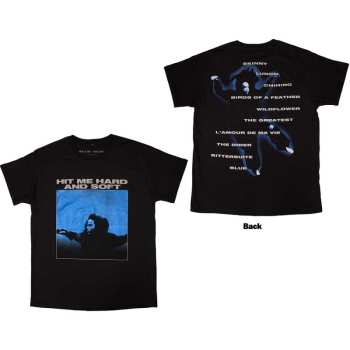 Merch Billie Eilish: Billie Eilish Unisex T-shirt: Hit Me Hard And Soft Tracklist (back Print) (small) S