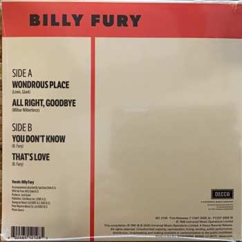 SP Billy Fury: Wondrous Place  CLR | LTD 608377