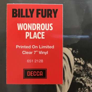 SP Billy Fury: Wondrous Place  CLR | LTD 608377