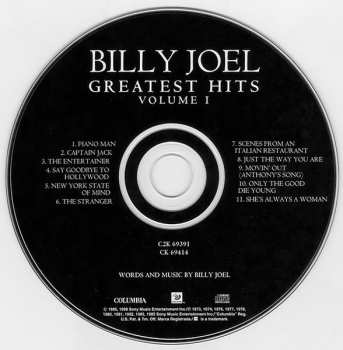 2CD Billy Joel: Greatest Hits Volume I & Volume II 638334