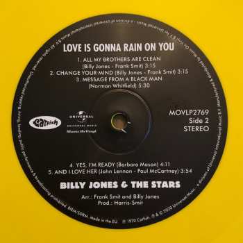 LP Billy Jones: Love Is Gonna Rain On You LTD | NUM 342963