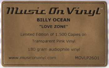 LP Billy Ocean: Love Zone LTD | NUM | CLR 405289