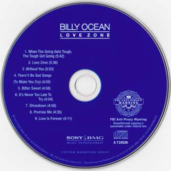 CD Billy Ocean: Love Zone 563245