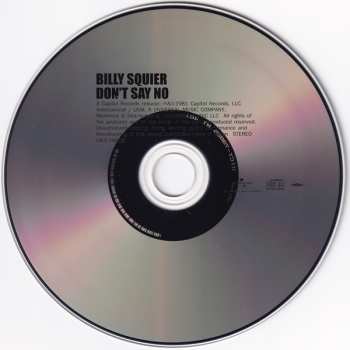 CD Billy Squier: Don't Say No = ハード・ライダーの美学 LTD 596787