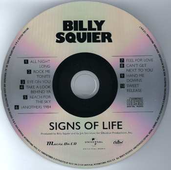 CD Billy Squier: Signs Of Life 583901