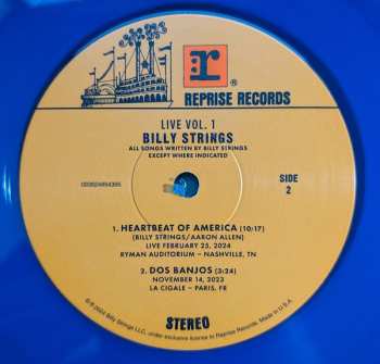 2LP Billy Strings: Live Vol. 1 CLR | LTD 569861