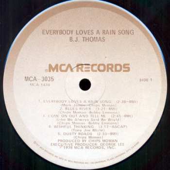 LP B.j. Thomas: Everybody Loves A Rain Song 648049