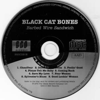 CD Black Cat Bones: Barbed Wire Sandwich 353726