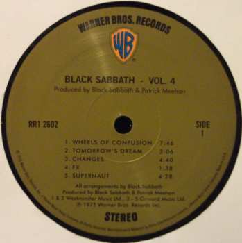 LP Black Sabbath: Black Sabbath Vol 4 605060