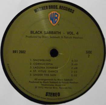 LP Black Sabbath: Black Sabbath Vol 4 605060