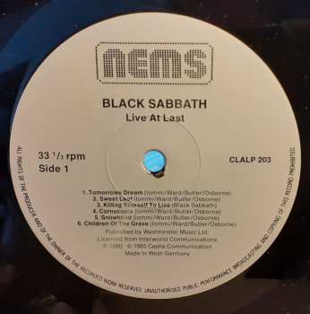 LP Black Sabbath: Live At Last 642841