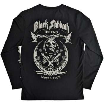 Merch Black Sabbath: Black Sabbath Unisex Long Sleeve T-shirt: The End Mushroom Cloud (back & Sleeve Print) (small) S