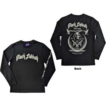 Merch Black Sabbath: Black Sabbath Unisex Long Sleeve T-shirt: The End Mushroom Cloud (back & Sleeve Print) (small) S