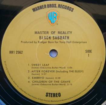 LP Black Sabbath: Master Of Reality 584531