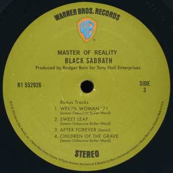 2LP Black Sabbath: Master Of Reality DLX 603040