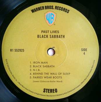 2LP Black Sabbath: Past Lives DLX 584454