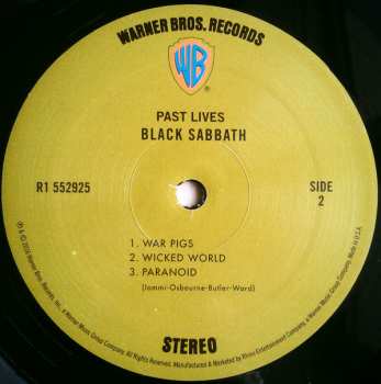 2LP Black Sabbath: Past Lives DLX 584454