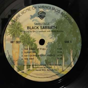 LP Black Sabbath: Sabotage 606430