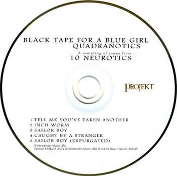 CD black tape for a blue girl: Quadranotics - A Sampling Of Songs From : 10 Neurotics 599461