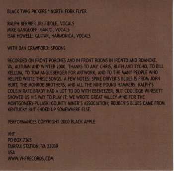 CD Black Twig Pickers: North Fork Flyer 577499