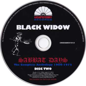 6CD/Box Set Black Widow: Sabbat Days (The Complete Anthology 1969-1972) 620544