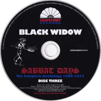 6CD/Box Set Black Widow: Sabbat Days (The Complete Anthology 1969-1972) 620544