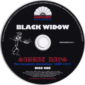 6CD/Box Set Black Widow: Sabbat Days (The Complete Anthology 1969-1972) 620544