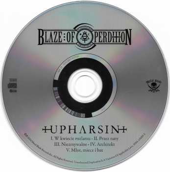 CD Blaze Of Perdition: Upharsin 545016